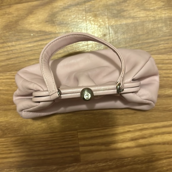Danier light pink leather clutch, (5”x8”) - Picture 2 of 6